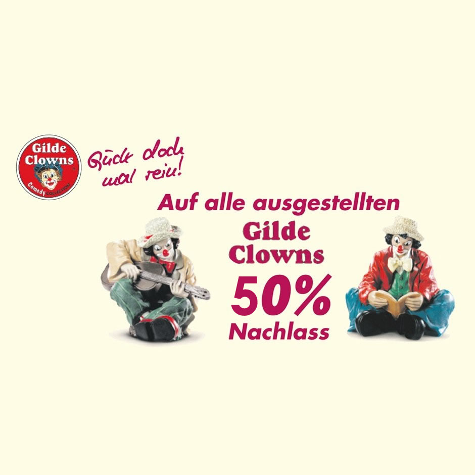 50% auf Clowns